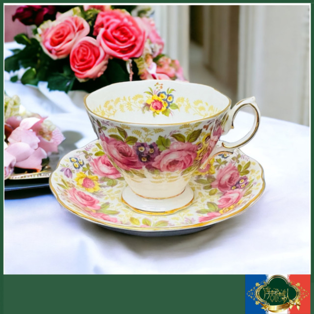 英國Royal Albert SERENA系列-咖啡杯盤組-小