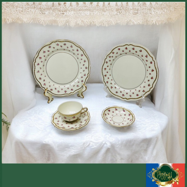 美國哈維蘭 haviland   hamilton 1958年 蝴蝶結花環茶壺咖啡