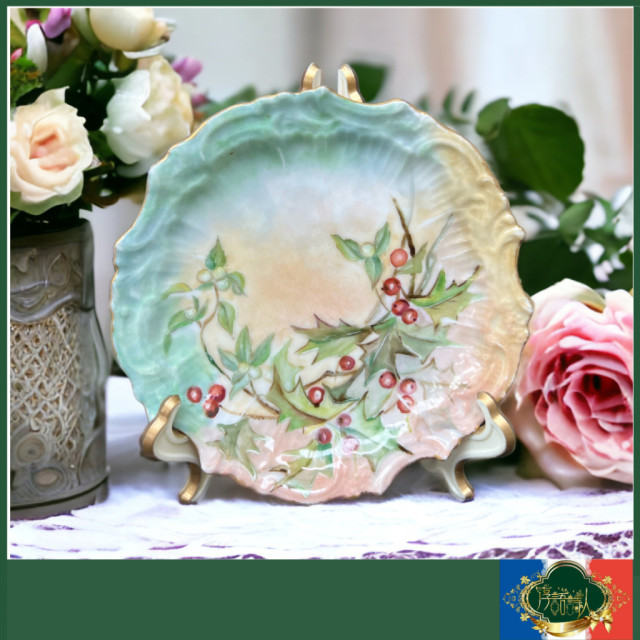 法國Limoges T&V 百年老件全手繪點心盤（C款）