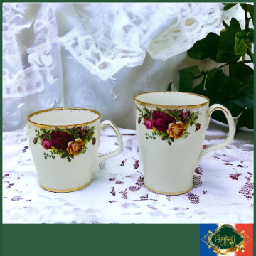 英國皇家亞伯特Royal Albert 22K 鄉村玫瑰 稀有款 馬克杯（第一版）