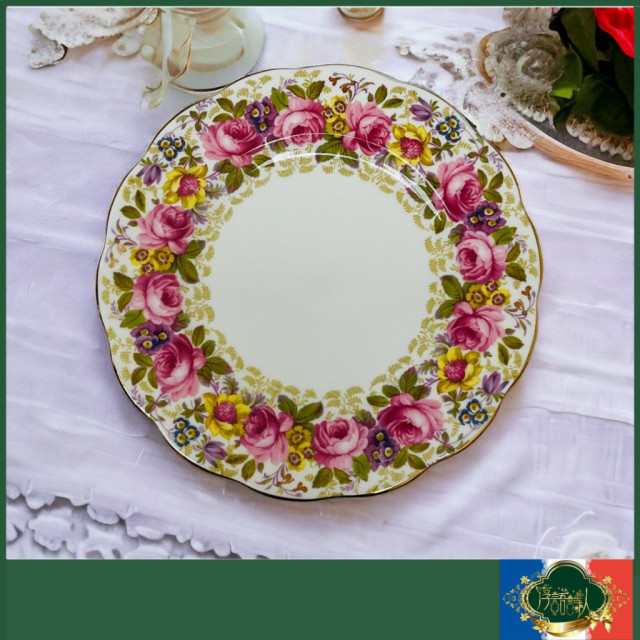 英國Royal Albert - SERENA系列-麵包沙拉盤 （稀有系列）