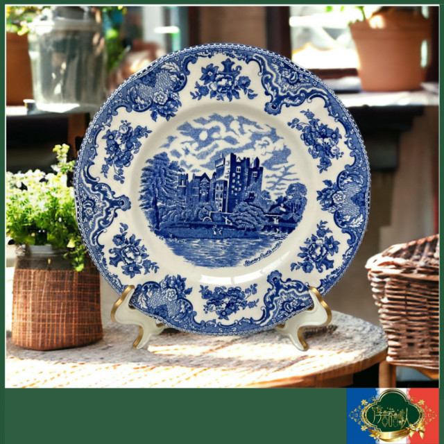 英國 JOHNSON BROTHERS-經典城堡藍色鄉村風 - 餐盤
