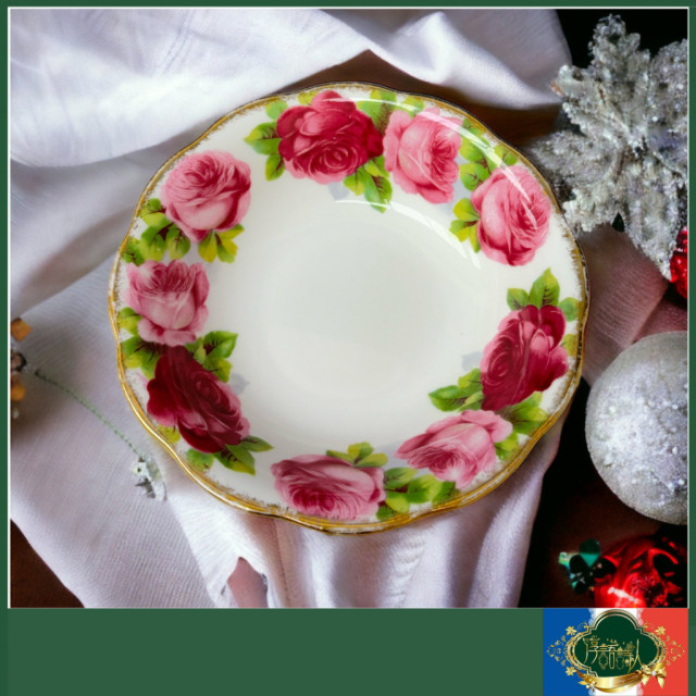 英國 Royal Albert 老英國玫瑰系列-麥片碗