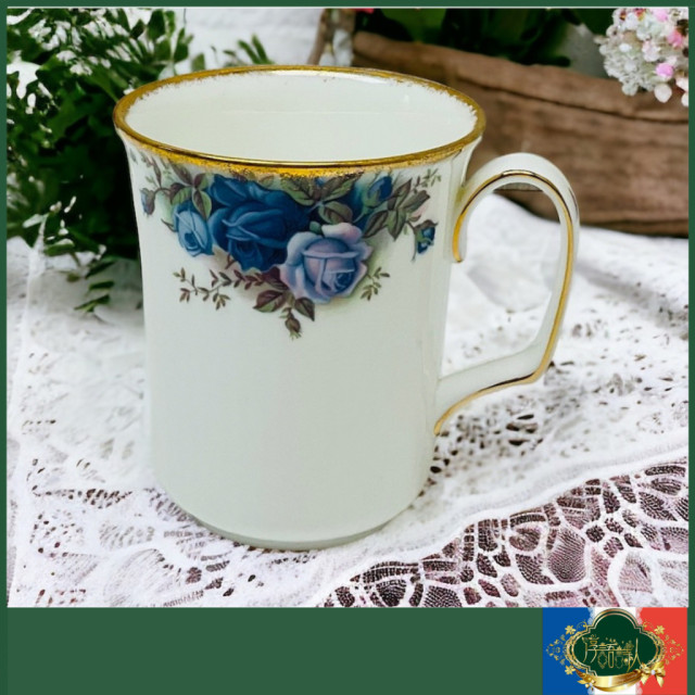 英國 Royal Albert 22K  月光玫瑰系列 馬克杯（稀有款）